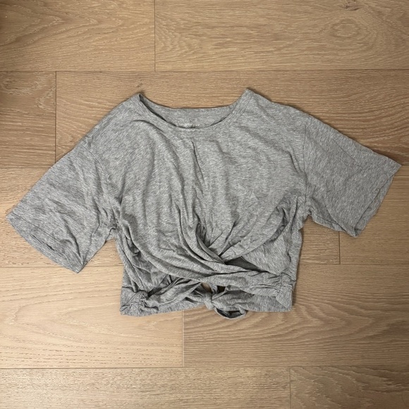 Aerie Cropped Wrap Back T-Shirt - Picture 1 of 5